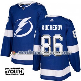 Adidas Maillot de Hockey Tampa Bay Lightning Nikita Kucherov 86 2017-2018 Bleu Authentic - Enfant